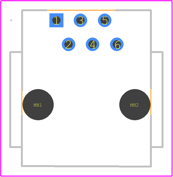 5554990-1 - TE Connectivity PCB footprint - Other - Other - 5554990-1-1