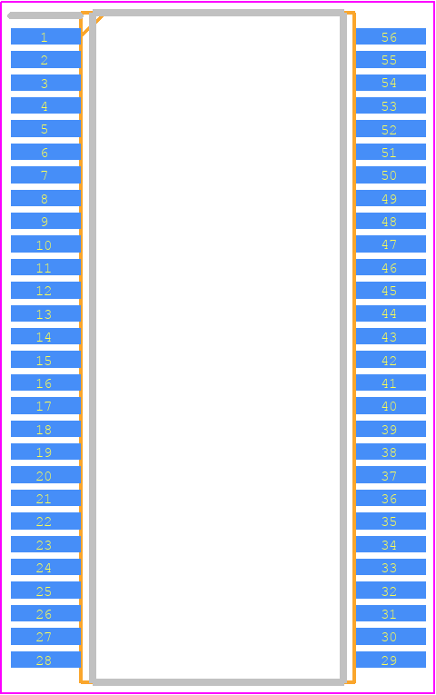 CY7C68001-56PVXC - Infineon PCB footprint - Small Outline Packages - Small Outline Packages - CY7C68001-56PVXC