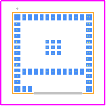 CC2651R3SIPAT0MOUR - Texas Instruments PCB footprint - Other - Other - MOU0050A