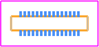 WP7-P030VA1-R8000 - JAE PCB footprint - Other - Other - WP7-P030VA1-R8000-1