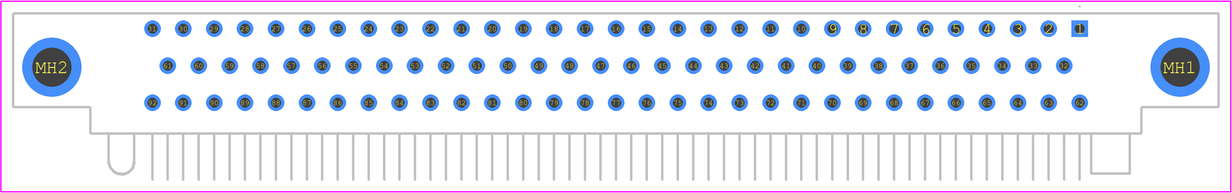 WG92PR7SY-3 - Molex PCB footprint - Other - Other - WG92PR7SY-3-1