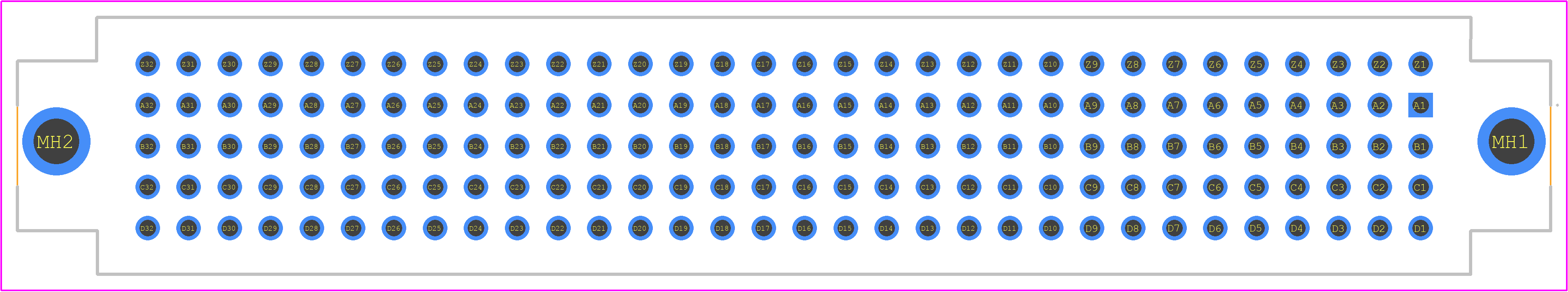02221602201 - HARTING PCB footprint - Other - Other - 02221602201-2