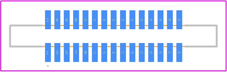 FFC3A20-15-G - GCT (GLOBAL CONNECTOR TECHNOLOGY) PCB footprint - Other - Other - FFC3A20-15-G-4