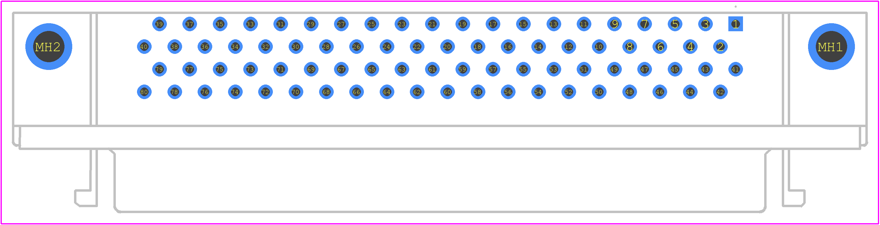 7000090328 - 3M PCB footprint - Other - Other - 7000090328-1