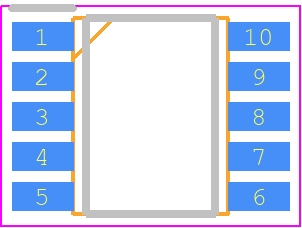 IW380-20B - Renesas Electronics PCB footprint - Small Outline Packages - Small Outline Packages - 10-Lead SOIC