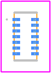 OB1203LC-C4R - Renesas Electronics PCB footprint - Other - Other - LGA 2.00x4.20x1.20 mm 0.50mm Pitc