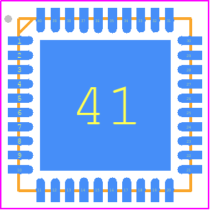 R5F100EEANA#00 - Renesas Electronics PCB footprint - Quad Flat No-Lead - Quad Flat No-Lead - PWQN0040KD-A