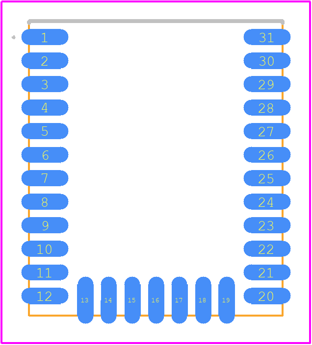 453-00090C - Laird Connectivity PCB footprint - Other - Other - 453-00090C-1