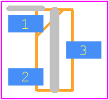 BZX84C4V3 - onsemi PCB footprint - SOT23 (3-Pin) - SOT23 (3-Pin) - CASE 318−08