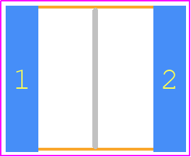 CB042G0104JBC - Kyocera AVX PCB footprint - Capacitor Chip Non-polarised - Capacitor Chip Non-polarised - CB042G0104J