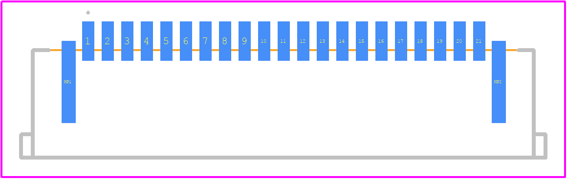 SFW21R-3STME1 - Amphenol PCB footprint - Other - Other - SFW21R-3STME1-1