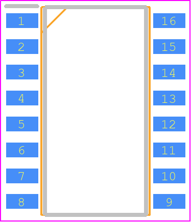 FAN7631SJX - onsemi PCB footprint - Small Outline Packages - Small Outline Packages - FAN7621SSJX