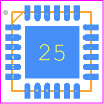 ICM-20689 - TDK PCB footprint - Quad Flat No-Lead - Quad Flat No-Lead - ICM-20689