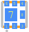 FDMA530PZ - onsemi PCB footprint - Other - Other - MicroFET(2x2)