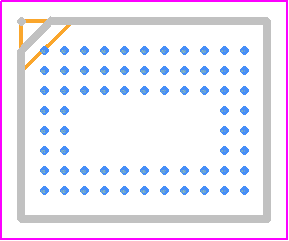 NOIP1SE0480A-STI - onsemi PCB footprint - BGA - BGA - ODCSP67, 4.93x6.13 CASE 570BW ISSUE O-1