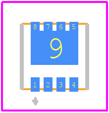 FDMC7692 - onsemi PCB footprint - Other - Other - WDFN8 3.3x3.3, 0.65P_CASE 511DQ