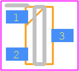 FDN308P - onsemi PCB footprint - SOT23 (3-Pin) - SOT23 (3-Pin) - SOT-23_2020