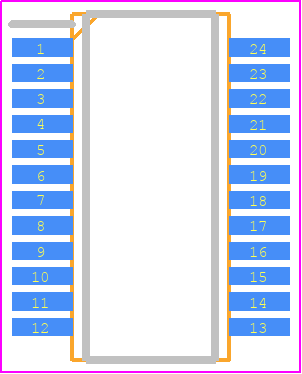 EL5370IUZ - Renesas Electronics PCB footprint - Small Outline Packages - Small Outline Packages - EL5370 (24 LD QSOP)