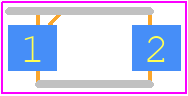 SJD12C33L01 - Yageo Group PCB footprint - Small Outline Diode Flat Lead - Small Outline Diode Flat Lead - SJD12C33L01
