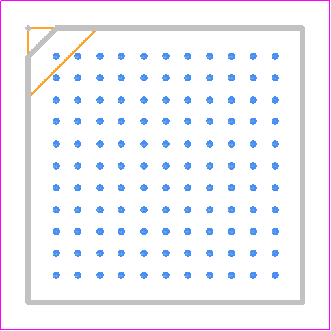 CYUSB3014-BZXIT - Infineon PCB footprint - BGA - BGA - 121-ball BGA_2024