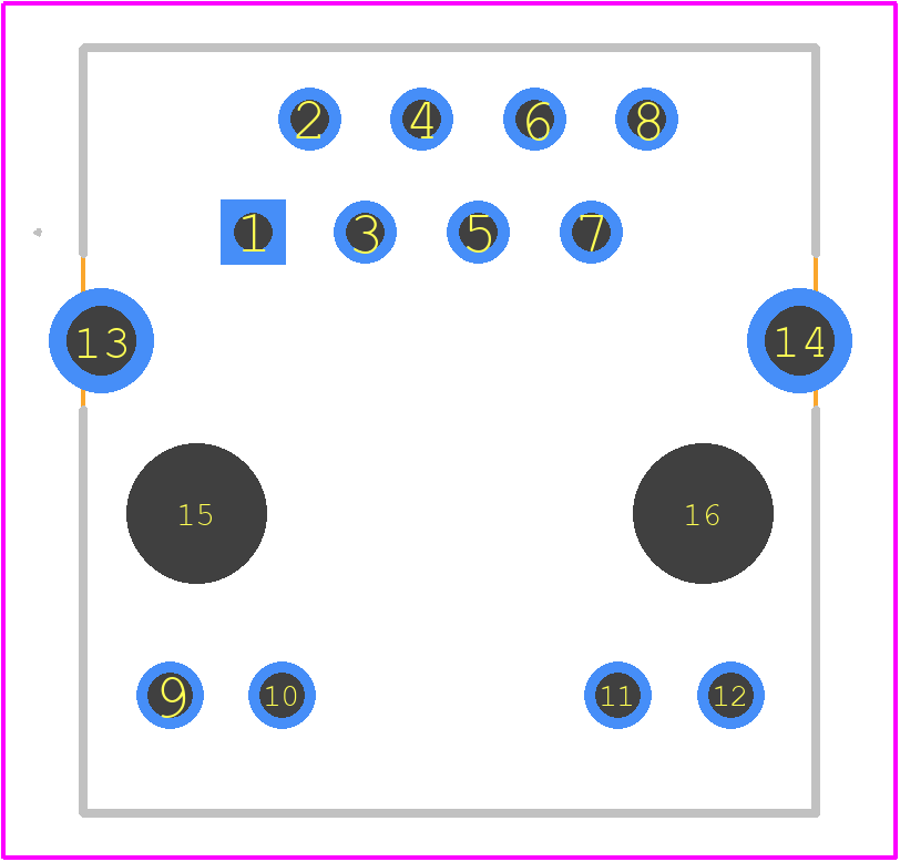 SI-46014- F - Bel PCB footprint - Other - Other - SI-46014- F-1