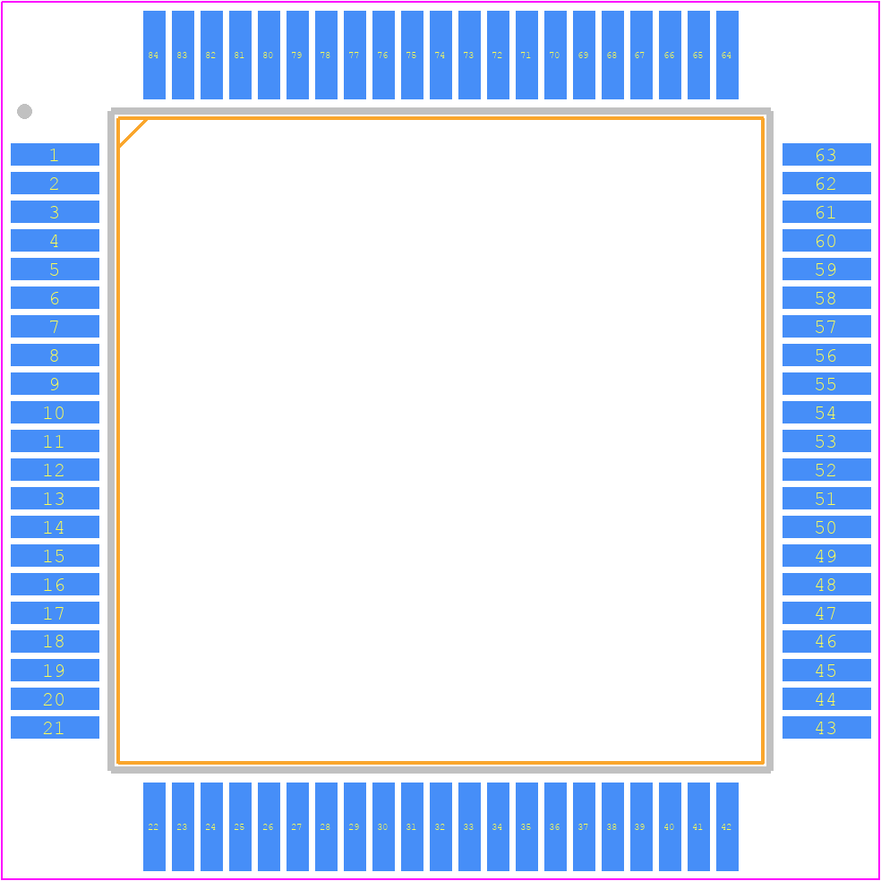 MKY34-TP - Pionics PCB footprint - Quad Flat Packages - Quad Flat Packages - MKY34-TP