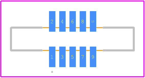 FFC3A20-05-G - GCT (GLOBAL CONNECTOR TECHNOLOGY) PCB footprint - Other - Other - FFC3A20-05-G-2
