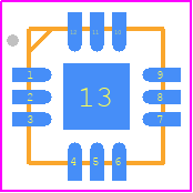 NJU72501MJE-TE3 - Nisshinbo PCB footprint - Quad Flat No-Lead - Quad Flat No-Lead - NJU72501MJE-TE3