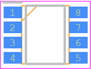FOD0720 - onsemi PCB footprint - Small Outline Packages - Small Outline Packages - 8 pin SO
