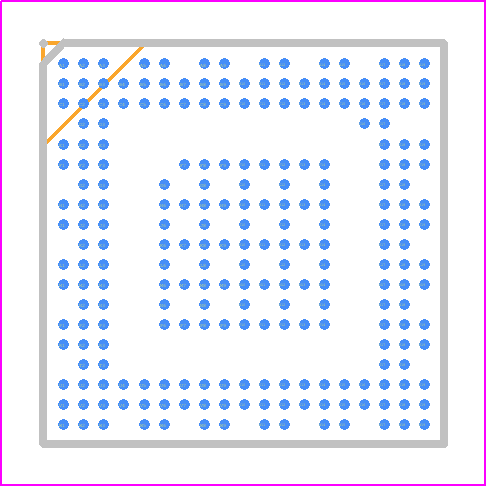 XUF216-512-FB236-C20 - XMOS PCB footprint - BGA - BGA - 236FBGA