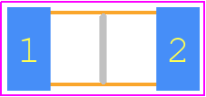 CC1808MKX7RDBB102 - Yageo Group PCB footprint - Capacitor Chip Non-polarised - Capacitor Chip Non-polarised - 1808