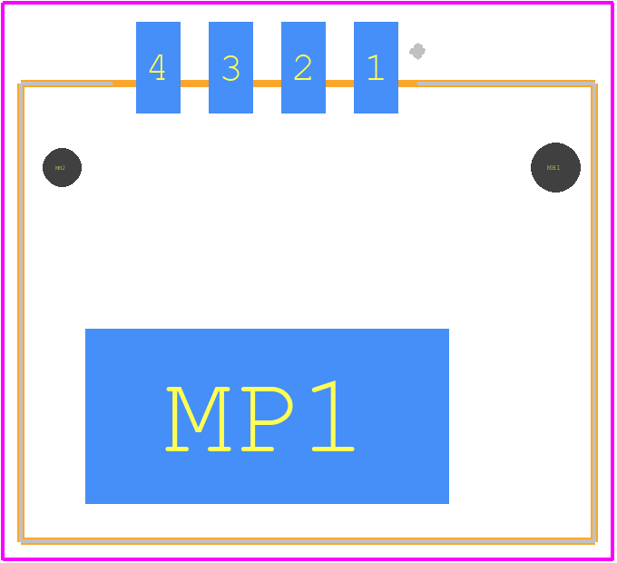 37204-1BE0-004 PL - 3M PCB footprint - Other - Other - 37204-1BE0-004 PL-2