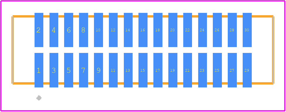 TFC-115-12-L-D - SAMTEC PCB footprint - Other - Other - TFC-115-12-L-D-2