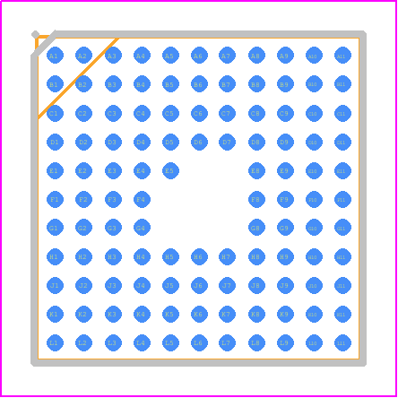 XR17V352IB113-F - MaxLinear, Inc. PCB footprint - BGA - BGA - 113-FPBGA
