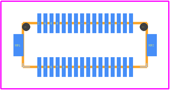 DF12-32DS-0.5V(86) - Hirose PCB footprint - Other - Other - DF12-32DS-0.5V(86)-2