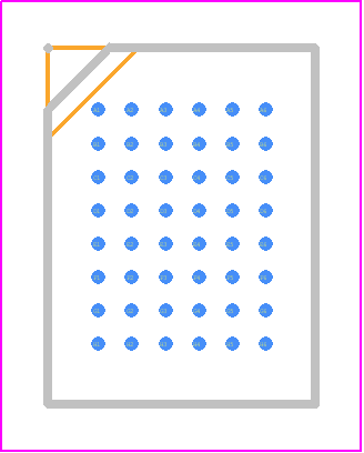 IS66WV51216EBLL-55BLI-TR - Integrated Silicon Solution Inc. PCB footprint - BGA - BGA - 48 mini BGA (6mm x 8mm), Lead-free