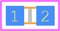 FEMTOSMDC020F-2 - LITTELFUSE PCB footprint - Fuses Chip - Fuses Chip - FEMTOSMDC020F-2