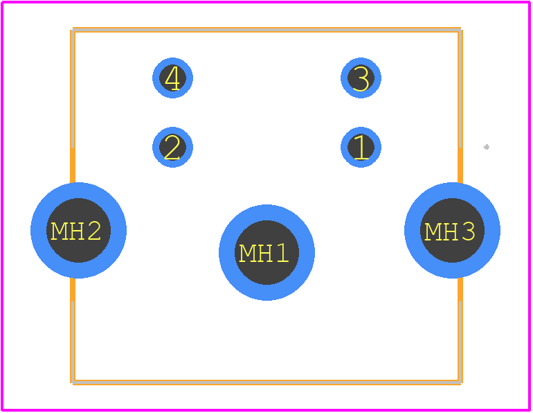 SMD4FRA121 - Switchcraft PCB footprint - Other - Other - SMD4FRA121-4