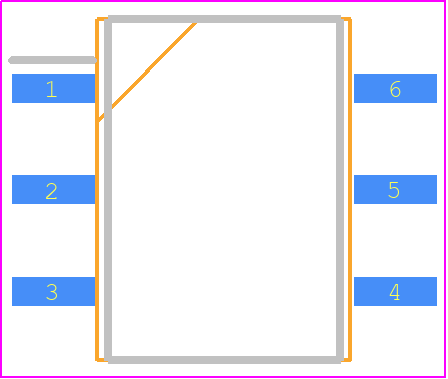 MOC3063SM - onsemi PCB footprint - Small Outline Packages - Small Outline Packages - PDIP6 8.51x6.35, 2.54