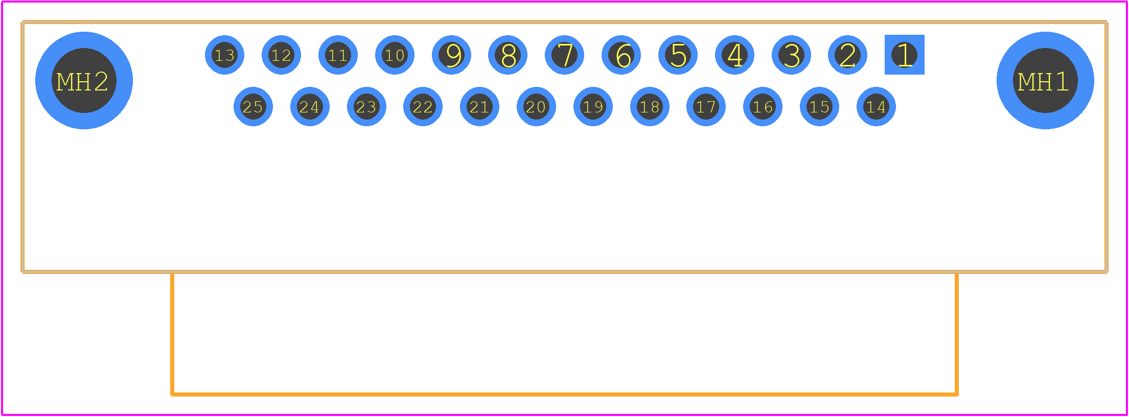 2311762-1 - TE Connectivity PCB footprint - Other - Other - 2311762-1-2