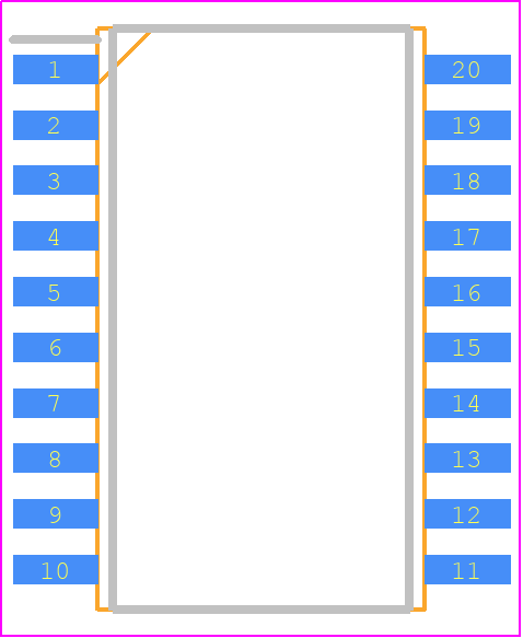 LTC1296DISW#PBF - Analog Devices PCB footprint - Small Outline Packages - Small Outline Packages - SOIC_W-2026-5