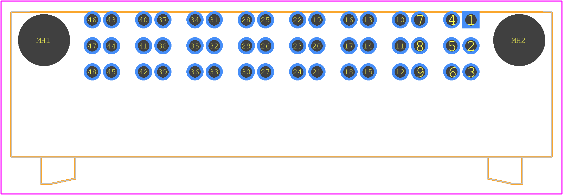 MPS-08-01-01-T-RA-SD - SAMTEC PCB footprint - Other - Other - MPS-08-01-01-T-RA-SD-3