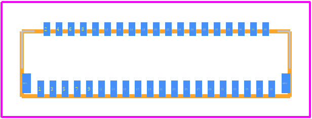 FH26W-39S-0.3SHW(05) - Hirose PCB footprint - Other - Other - FH26W-39S-0.3SHW(05)-3