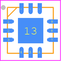 EMC1702-1-KP-TR - Microchip PCB footprint - Quad Flat No-Lead - Quad Flat No-Lead - QFN4X4MM12PIN