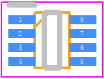 LT3009ESC8#TRMPBF - Analog Devices PCB footprint - Small Outline Packages - Small Outline Packages - SC8(SC70)