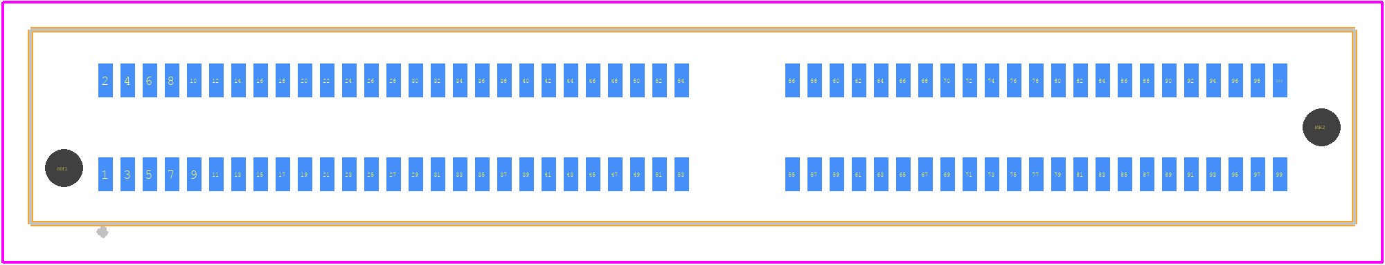 HSEC8-150-01-L-DV-A - SAMTEC PCB footprint - Other - Other - HSEC8-150-01-L-DV-A-2