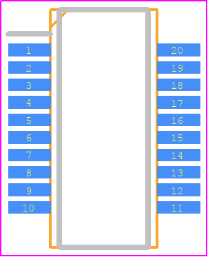 LTC4008EGN#PBF - Analog Devices PCB footprint - Small Outline Packages - Small Outline Packages - GN(SSOP)