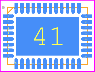 QPB8858EVB - Qorvo PCB footprint - Quad Flat No-Lead - Quad Flat No-Lead - QPB8858EVB