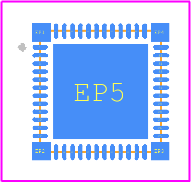 dsPIC33CK64MP505T-I/M4 - Microchip PCB footprint - Other - Other - UQFN_48