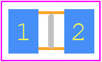 WSL0805R0250FEB18 - Vishay PCB footprint - Resistor Chip - Resistor Chip - WSL0805R0250FEB18-